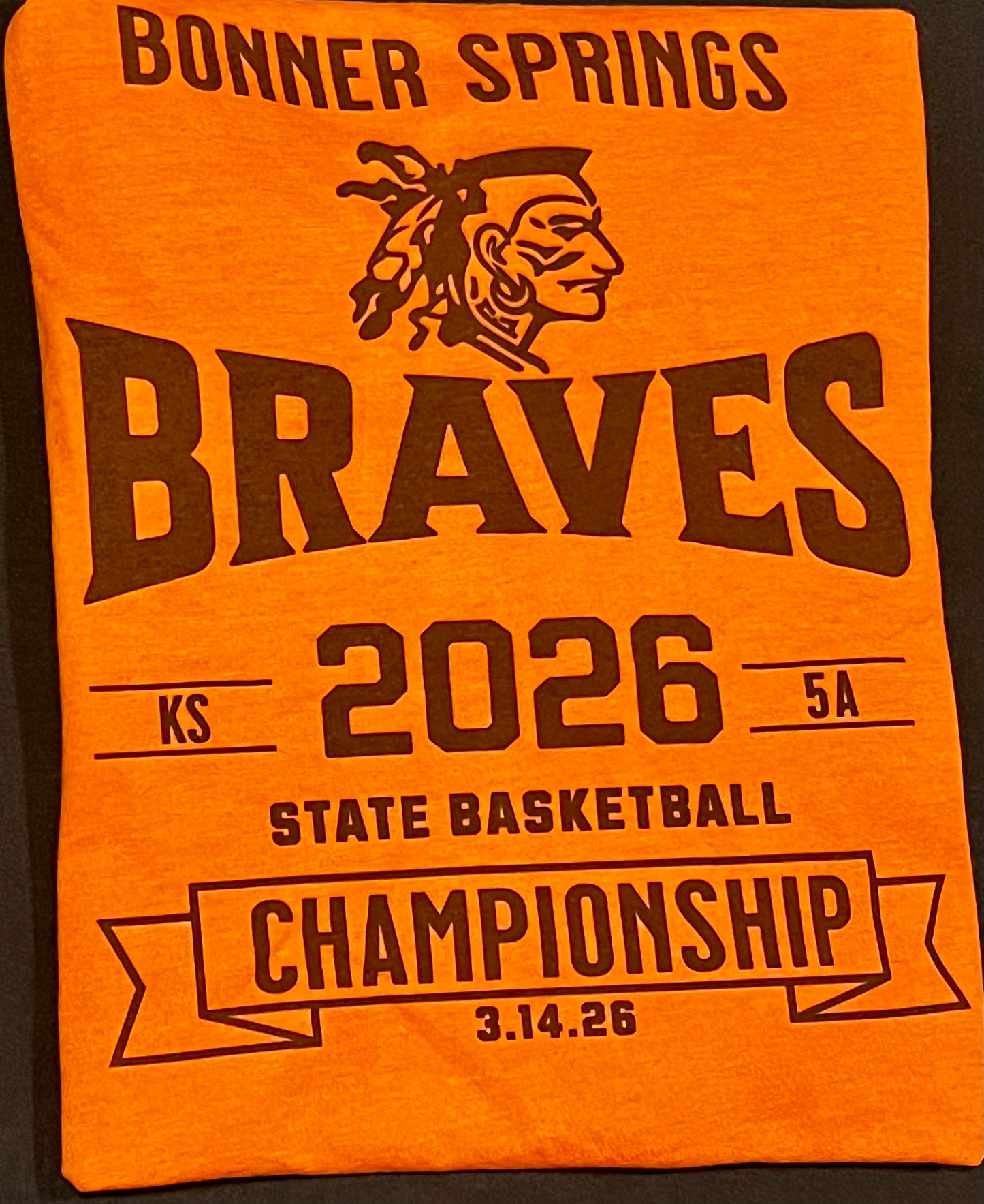 Camiseta "Bonner Braves 5A State Champions"
