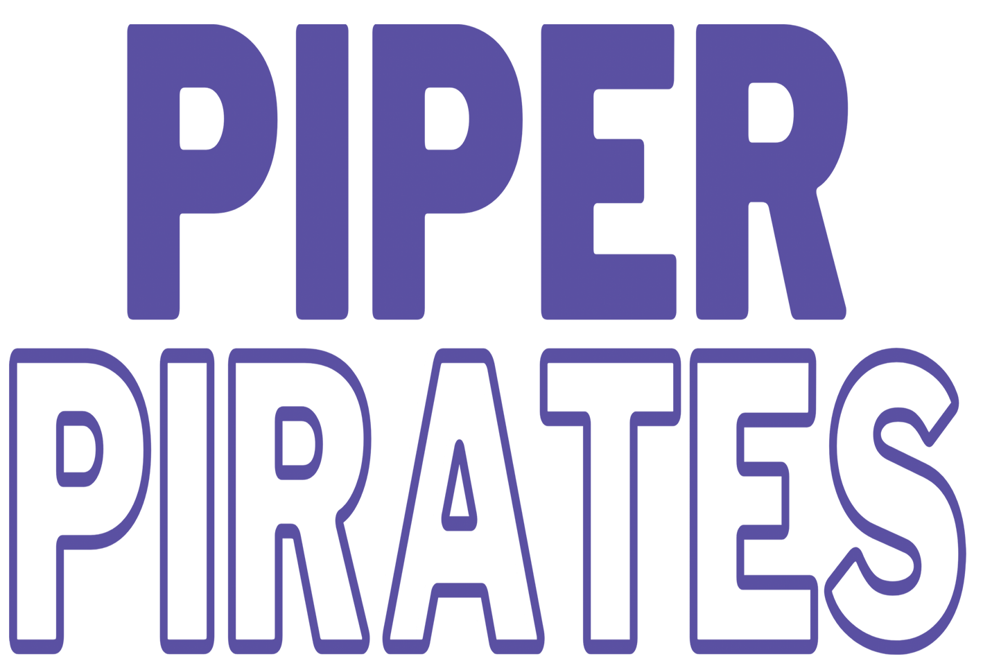 Piper Pirates Block & Outline Spirit Design