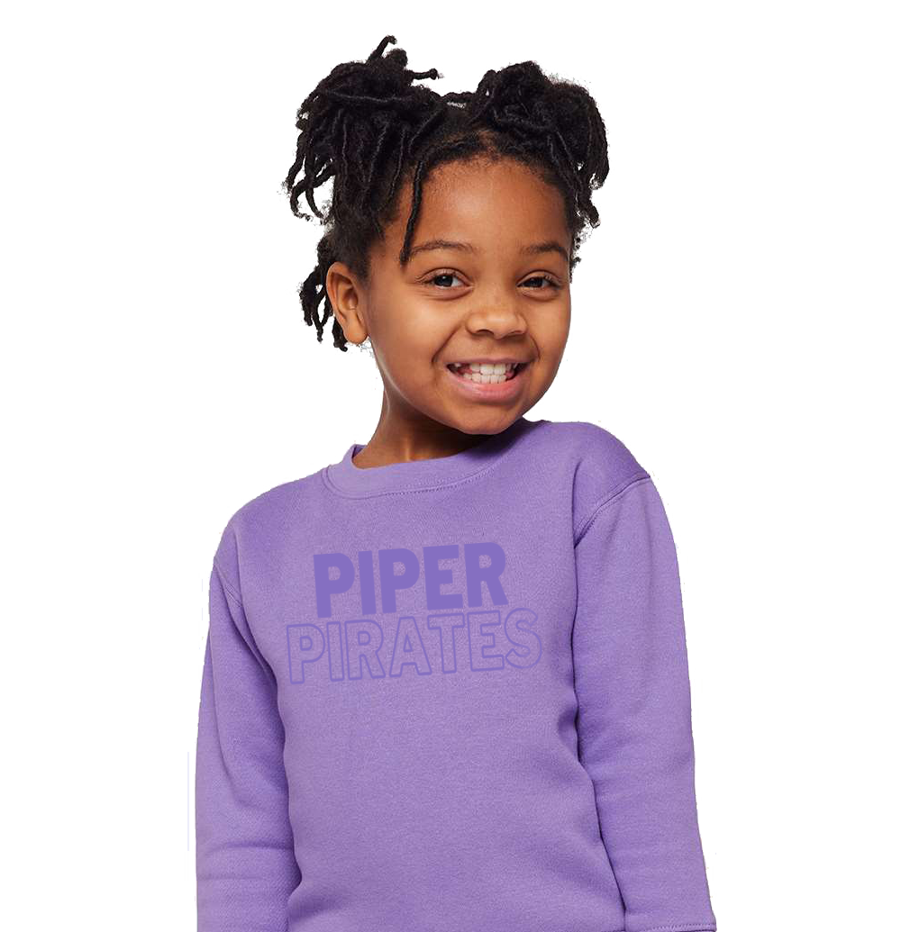 Piper Pirates YOUTH Monochromatic Screen Printed Spirit Wear
