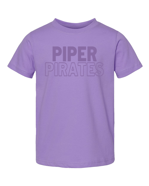 Piper Pirates YOUTH Monochromatic Screen Printed Spirit Wear