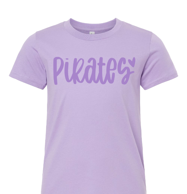 Piper Pirates YOUTH Monochromatic Screen Printed Spirit Wear