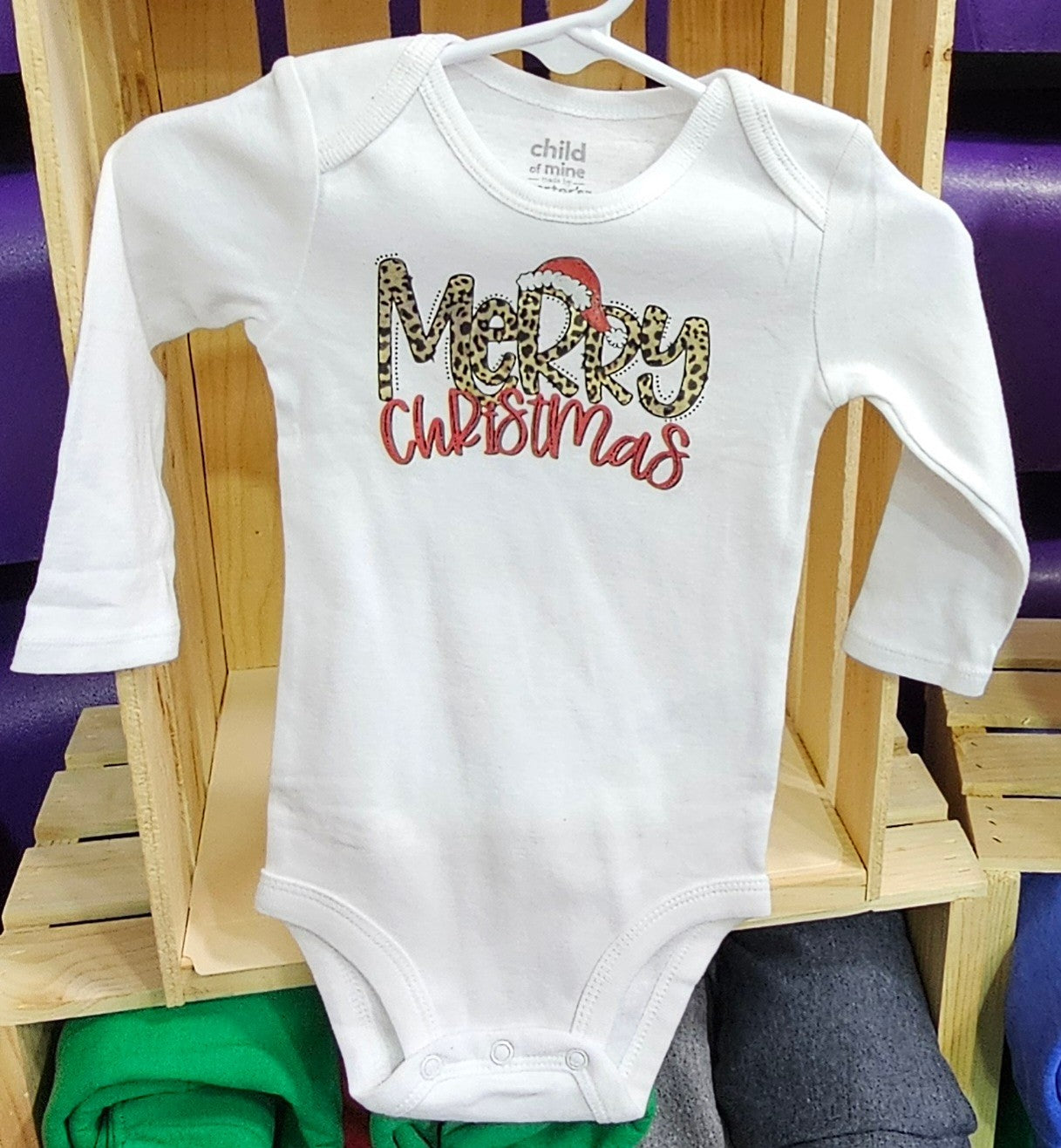 Merry Christmas LS Infant Onesie