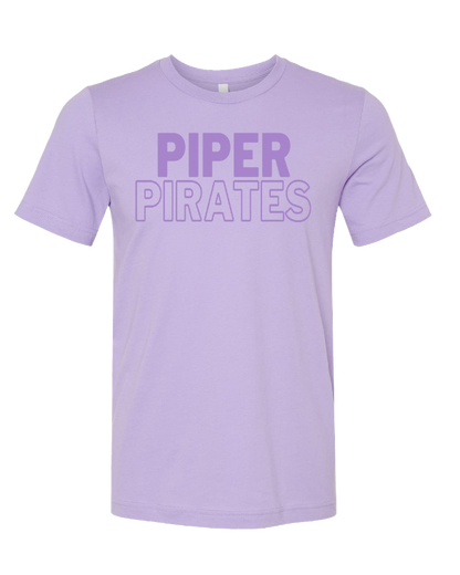 Piper Pirates Adult Monochromatic Screen Printed Spirit Wear