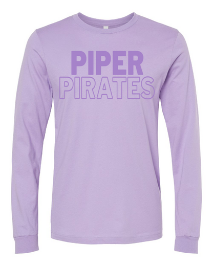 Piper Pirates Adult Monochromatic Screen Printed Spirit Wear
