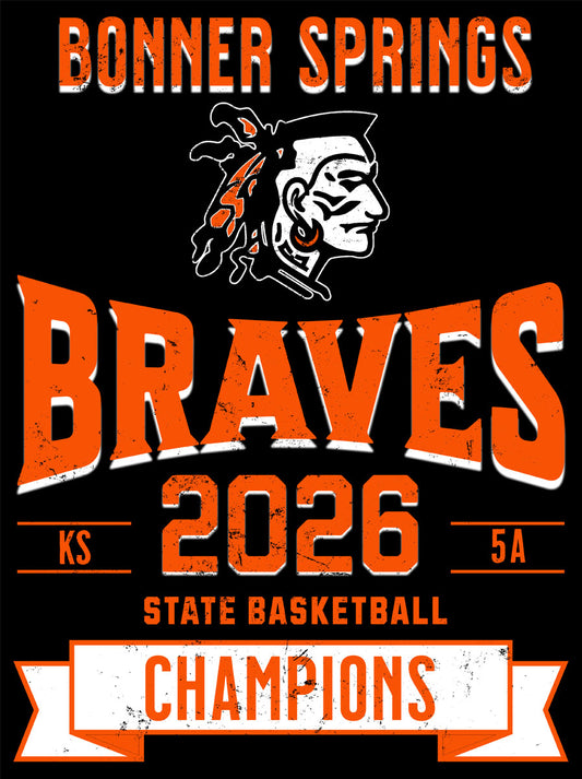 Camiseta "Bonner Braves 5A State Champions"