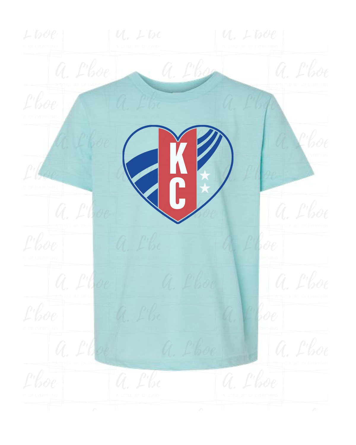 KC Women's Soccer Heart Tee