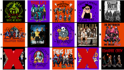 Halloween Shirt Transfers on Sale