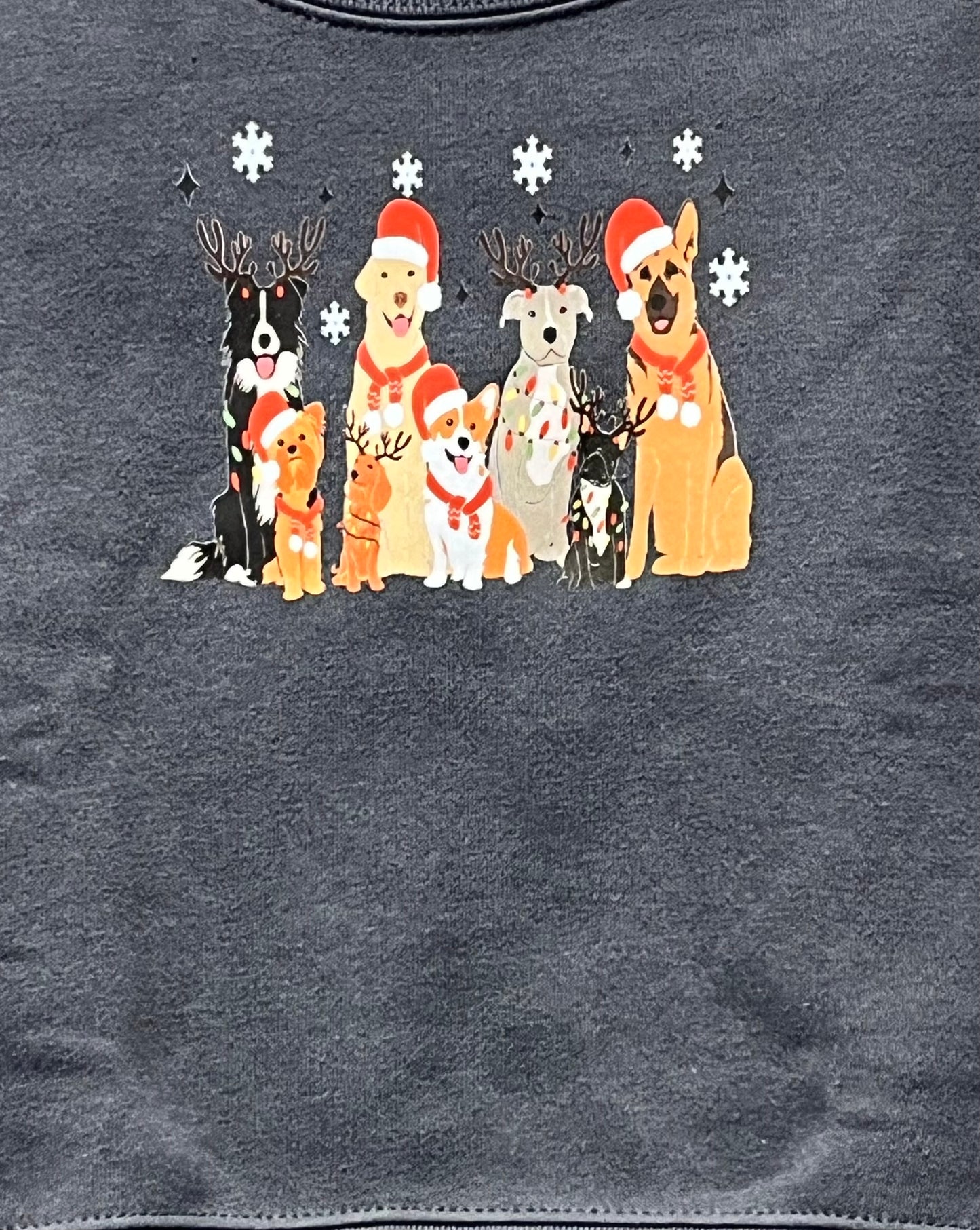 Dog Lover's Christmas Toddler Crewneck Sweatshirt