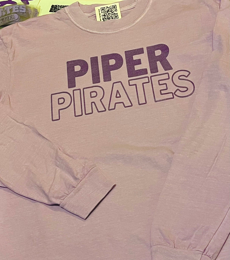 Piper Pirates Small Long Sleeve Tees