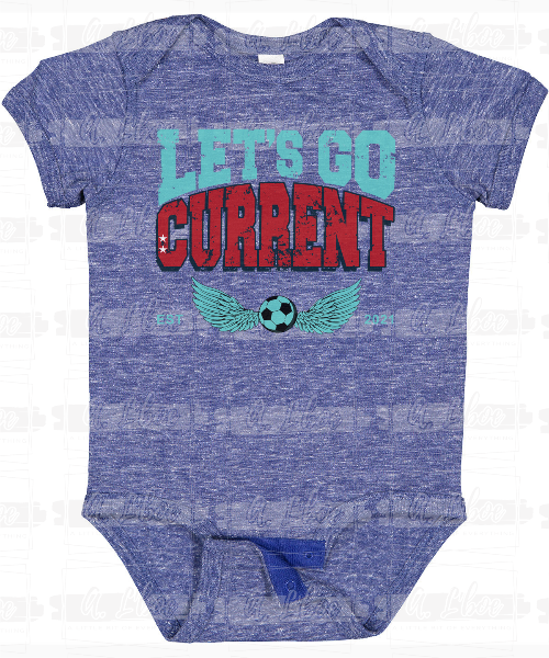 Let's Go Current Tee and Baby Bodysuit