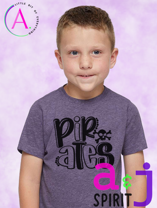Pirates Fun Font Spirit Wear Shirt