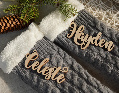 Custom Name Stocking Tags