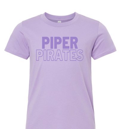 Piper Pirates YOUTH Monochromatic Screen Printed Spirit Wear